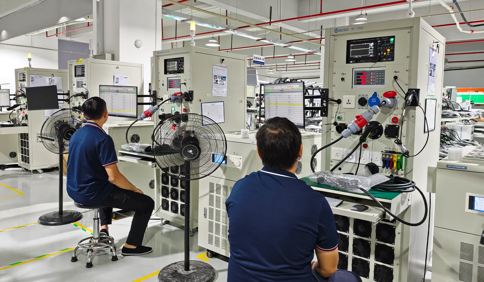 SHINEYOU EV charger assembly and testing
